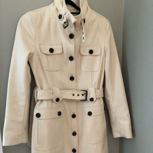 VINTAGE ESPRIT winter white wool jacket MEDIUM